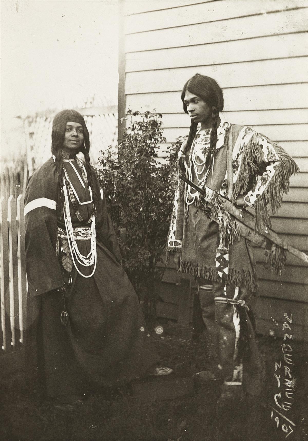 JAMES VANDERZEE (1886 - 1983) Native American Couple.